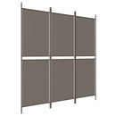 vidaXL 3 paneles antracitszürke szövet térelválasztó 150 x 200 cm