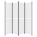 vidaXL 4 paneles fehér szövet térelválasztó 200 x 200 cm
