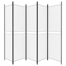 vidaXL fehér 5 paneles paraván 250x200 cm szövet