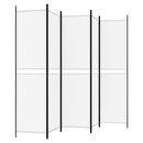 vidaXL fehér 5 paneles paraván 250x200 cm szövet