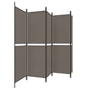 vidaXL 5 paneles antracitszürke szövet térelválasztó 250x200 cm