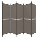 vidaXL 5 paneles antracitszürke szövet térelválasztó 250x200 cm