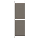 vidaXL 5 paneles antracitszürke szövet térelválasztó 250x200 cm