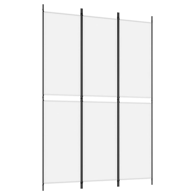 vidaXL fehér 3 paneles szövetparaván 150x220 cm