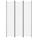 vidaXL fehér 3 paneles szövetparaván 150x220 cm
