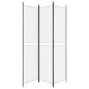 vidaXL fehér 3 paneles szövetparaván 150x220 cm