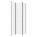 vidaXL fehér 3 paneles szövetparaván 150x220 cm