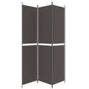 vidaXL 3 paneles barna szövet paraván 150x220 cm