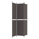 vidaXL 3 paneles barna szövet paraván 150x220 cm