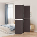 vidaXL 3 paneles barna szövet paraván 150x220 cm