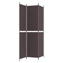 vidaXL 3 paneles barna szövet paraván 150x220 cm