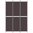 vidaXL 3 paneles barna szövet paraván 150x220 cm