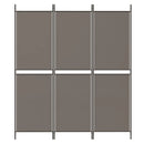 vidaXL 3 paneles antracitszürke szövet térelválasztó 150 x 220 cm