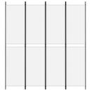 vidaXL 4 paneles fehér szövet térelválasztó 200x220 cm