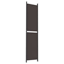 vidaXL 4 paneles barna szövet paraván 200x220 cm
