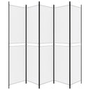 vidaXL fehér 5 paneles paraván 250x220 cm szövet