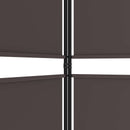 vidaXL 5 paneles barna szövet paraván 250 x 220 cm