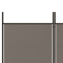 vidaXL 5 paneles antracitszürke szövet térelválasztó 250 x 220 cm