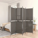 vidaXL 5 paneles antracitszürke szövet térelválasztó 250 x 220 cm