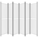 vidaXL 6 paneles fehér szövet térelválasztó 250 x 220 cm