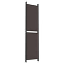 vidaXL 6 paneles barna szövet paraván 300 x 220 cm