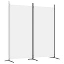 vidaXL 2 paneles fehér szövet térelválasztó 175x180 cm