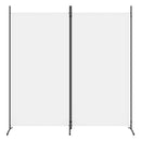 vidaXL 2 paneles fehér szövet térelválasztó 175x180 cm