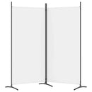 vidaXL 2 paneles fehér szövet térelválasztó 175x180 cm
