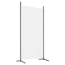 vidaXL 2 paneles fehér szövet térelválasztó 175x180 cm