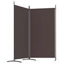 vidaXL 2 paneles barna szövet paraván 175x180 cm