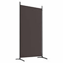 vidaXL 2 paneles barna szövet paraván 175x180 cm