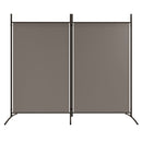 vidaXL 2 paneles antracitszürke szövet térelválasztó 175x180 cm