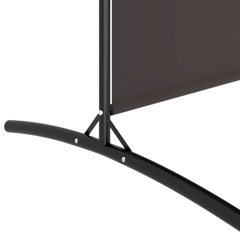 vidaXL 4 paneles barna szövet térelválasztó 346x180 cm
