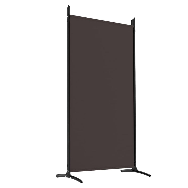 vidaXL 5 paneles barna szövet térelválasztó 433 x 180 cm