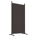 vidaXL 6 paneles barna szövet paraván 520x180 cm