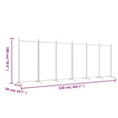 vidaXL 6 paneles barna szövet paraván 520x180 cm