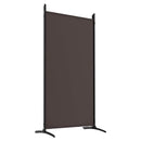 vidaXL 6 paneles barna szövet paraván 520x180 cm