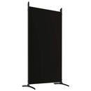 vidaXL 6 paneles fekete szövet térelválasztó 520x180 cm