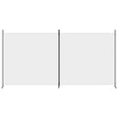 vidaXL 2 paneles fehér szövet térelválasztó 348x180 cm