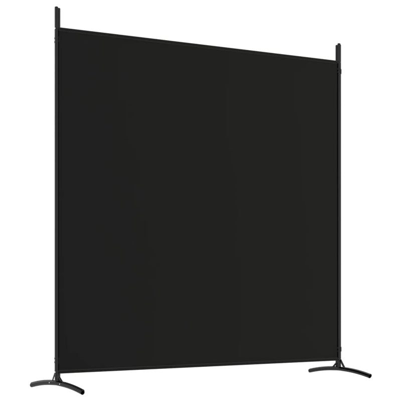 vidaXL 3 paneles fekete szövet térelválasztó 525x180 cm