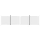 vidaXL 4 paneles fehér szövet térelválasztó 698x180 cm