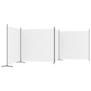 vidaXL 4 paneles fehér szövet térelválasztó 698x180 cm