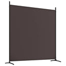 vidaXL 4 paneles barna szövet térelválasztó 698x180 cm