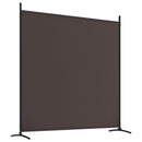 vidaXL 4 paneles barna szövet térelválasztó 698x180 cm