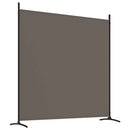 vidaXL 4 paneles antracitszürke szövet térelválasztó 698x180 cm