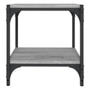 vidaXL szürke sonoma színű szerelt fa és acél TV-szekrény 40x33x41cm