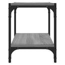 vidaXL szürke sonoma színű szerelt fa és acél TV-szekrény 40x33x41cm