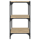 vidaXL sonoma tölgy szerelt fa és acél könyvszekrény 40 x 33 x 70,5 cm