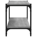 vidaXL szürke sonoma színű szerelt fa és acél TV-szekrény 80x33x41 cm