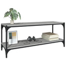 vidaXL szürke sonoma színű szerelt fa és acél TV-szekrény 100x33x41 cm
